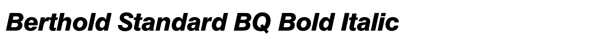 Berthold Standard BQ Bold Italic image